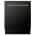 Black Stainless Steel Panel with Champagne Bronze Handle