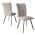 Set of 2 Beige Chairs