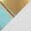 Turquoise Glass, Gold Metal and White Linen color or pattern variation