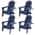 Navy Blue 4PCS color or pattern variation