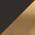 Black and Plated Gold /2-Light