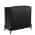 Black 31.5 inch H Modern Two Door Storage Cabinet with High-gloss Finish, Featuring Iron Handles color or pattern variation