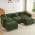 Green with 2 Ottoman color or pattern variation