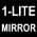 1-LITE MIRROR Black color or pattern variation