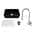 Matte Black Fireclay Kitchen Sink + Brushed Nickel Pull Down Sprayer Kitchen Faucet