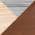 Natural Wood and Camel Faux Leather color or pattern variation