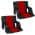 Red and Black-23in(2 Pack)