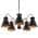 Brass&Black/5-lights color or pattern variation