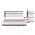 White and Metallic Gray - King color or pattern variation