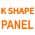 K Shape color or pattern variation