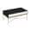 47 in. Black and White Rectangle Wood Coffee Table with 2 Drawers