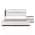 White and Metallic Gray - California King color or pattern variation