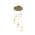 Brass Gold/5-Light/Round color or pattern variation