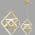 Gold Rectangular-3 Ring External Glow color or pattern variation