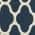 Navy Blue and Cream Geometric Pattern