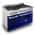 Stainless Steel with Blue Gloss Door