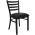 Black Vinyl Seat/Black Metal Frame