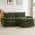 Green with 1 Ottoman color or pattern variation