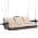 Khaki Cushion+Brown Rattan/Metal Frame color or pattern variation