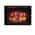 28 Inch 1500W Recessed Electric Fireplace in Black with Multicolor Flame