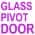 3 Lite Glass Pivot Door color or pattern variation