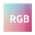 Black with RGB color or pattern variation