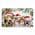 Three Christmas Hat Dogs color or pattern variation