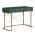 42 in. Rectangular Green Wood End Table Writing Desk With Metal Stand color or pattern variation