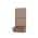 59 in. H x 30 in. W Brown color or pattern variation