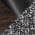Grey Noise Fabric, Glazed Walnut Wood & Black Metal color or pattern variation