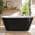 Glossy black exterior and glossy white interior color or pattern variation