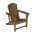 Brown 6 Back panel fixed Outdoor Adirondack Chair for Garden Porch Patio Deck Backyard with Weather Resistan