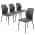 Set of 4 Grey Chairs
