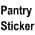Pantry Sticker color or pattern variation