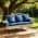 Blue Cushion+Gray Rattan Frame color or pattern variation