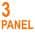 3 Panel color or pattern variation
