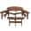 Brown Round Picnic tables-1