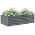 6x3x1.5ft Galvanized Raised Garden Bed, Outdoor Planter Garden Boxes Large Metal Planter Box in Gray