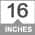 16" color or pattern variation