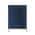 Freestanding Storage Cabinet Blue 5 Drawer Accent Cabinet