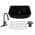 Matte Black Curved Design Kitchen Sink + Matte Black Pull Down Kitchen Faucet