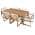 Beige with Light Teak Acacia Wood color or pattern variation
