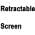 with Retractable Screen color or pattern variation