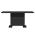 Black Wood 62.7 in. Extendable Dining Table Seats 6