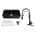 Matte Black Fireclay Kitchen Sink + Matte Black Pull Down Sprayer Kitchen Faucet