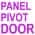 3 Panel Pivot Door color or pattern variation