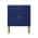 Blue 2 - Drawer Wood Nightstand with Tapered Support Legs