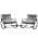 Gray/ 2 PCS Reclining