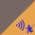 Caramel & Gold Motion Sensing color or pattern variation