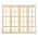 4 Slab-10 Lite Clear Glass color or pattern variation